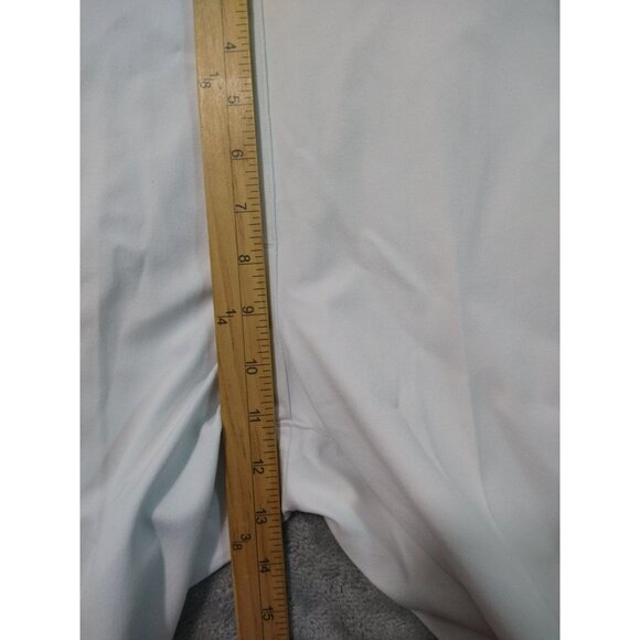 Spanx Pants Women Medium White Slim Straight Ponte Perfect Fit Pull On Stretch - Picture 4 of 10